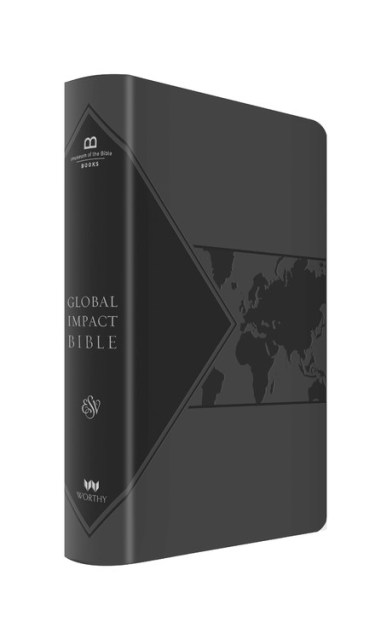 Global Impact Bible, ESV (Charcoal Leatherluxe)